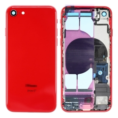 Back Housing With Parts For iPhone SE 2nd (Red) (Original Pull) (Grade A)