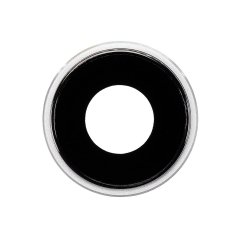 For iPhone XR Rear Facing Camera Lens with Bezel- White