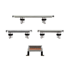 For iPhone Xs Side Buttons Set (4pcs/set)- Silver