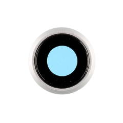 For iPhone 8/SE 2nd/SE 3rd Rear Camera Holder with Lens- Silver