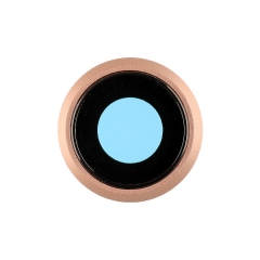 Replacement for iPhone 8 Rear Camera Holder with Lens - Gold Original