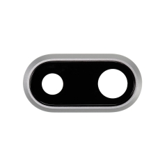 Replacement for iPhone 8 Plus Rear Camera Holder with Lens - Silver