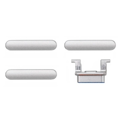 Replacement for iPhone 8 Plus Side Buttons Set (4pcs/set) - Silver Original