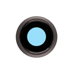 For iPhone 8/SE 2nd/SE 3rd Rear Camera Holder with Lens- Black