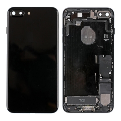 Back Housing With Parts For iPhone 7 Plus (Jet Black) (Original Pull) (Grade A)