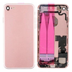 Back Housing With Parts For iPhone 7 (Rose Gold) (Original Pull) (Grade A)