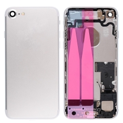 Back Housing With Parts For iPhone 7 (Silver) (Original Pull) (Grade A)
