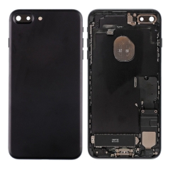 Back Housing With Parts For iPhone 7 Plus (Black) (Original Pull) (Grade A)