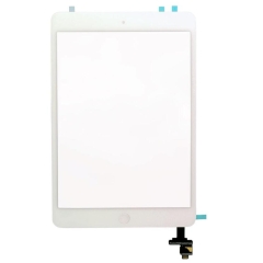 OEM iPad Mini 1/ Mini 2 Digitizer Touch Screen + IC Chip + Control Flex Assembly White