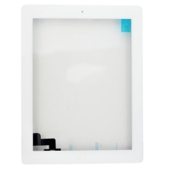 OEM Touch Screen + Screen Adhesive With Home Button For iPad 2 (White)