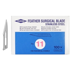 Feather #11 Sterile Surgical Blades (100pcs/box)