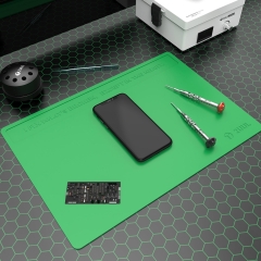 2UUL Heat Resisting Silicone Pad with Anti Dust Coating 40 X 28cm (Green)