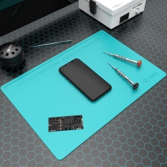 2UUL Heat Resisting Silicone Pad with Anti Dust Coating 40 X 28cm (Blue)