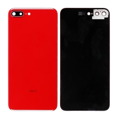 Back Glass with Camera Holder For iPhone 8 Plus - Red