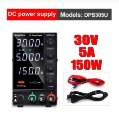 Wanptek DPS3010U 30V/10A 300W Switching DC Power Supply Sation Adjustable M4 Digits EAC 110V/220V