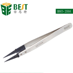 BST-259A Tweezer With Interchangeable Tip PPS Antistatic Plastic Stainless Steel