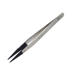 BST-00 Anti-acid Tipped Plastic Tweezer Fine Pointed Tips with Heat Resistance