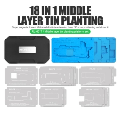 Relife RL-601T 22 In 1 Middle Layer Tin Planting BGA Reballing Platform Set for iPhone X-15ProMax