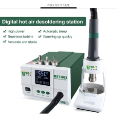 BEST BST-863 1200W Soldering Station Intelligent LCD Touch Screen Heat Air SMD Rework Station