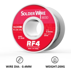RF4 RF-204D 200g 0.4mm 63%Sn Lead-Free Rosin Core Solder Tin Wire