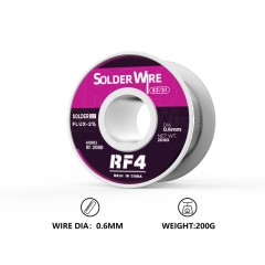 RF4 RF-206D 200g 0.6mm 63%Sn Lead-Free Rosin Core Solder Tin Wire