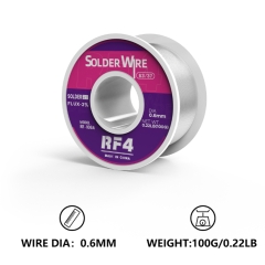 RF4 RF-106A 100g 0.6mm 63%Sn Lead-Free Rosin Core Solder Tin Wire