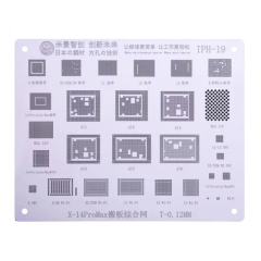 Mijing iPH-19 Baseband/Hard Disk/WiFi/NFC/Chip Board Carrying BGA Reballing Stencil for iPhone X-14Pro Max