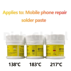 AMAOE Phone Repair Solder Paste 50g (M11/138℃) (M10/183℃) (M13/190℃) (M9/217℃)