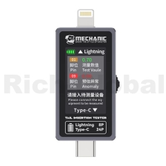 Mechanic T-824 Type-C to Lightning High Precision Digital Display Tail Insertion Tester