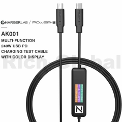 AK001 Charge LAB POWER-Z Detection Data Line 240W USB PD Charging Test Cable 1.5M/5FT
