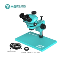 Mijing & RF4 MJ-31VP 7-50X Continuous Zoom Trinocular Microscope with Aluminum Alloy Base