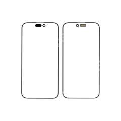 (2in1) Front Glass With OCA For IPhone 15 Pro OEM