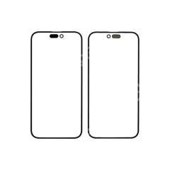 (2in1) Front Glass With OCA For IPhone 15 Plus OEM