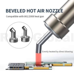 45° Beveled Direct Blowing Hot Air Nozzles for Quick 861 Hot Air Gun