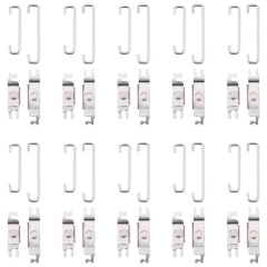 10 Sets Power/Volume Internal Badge Holder and U Spring Hooks for iPhone X-13 Pro Max