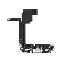 Charging Port Flex Cable For iPhone 15 Pro Max- White Titanium