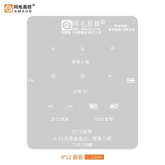 Amaoe Face ID Dot Matrix Restoration IC BGA Reballing Stencil for iPhone X-12