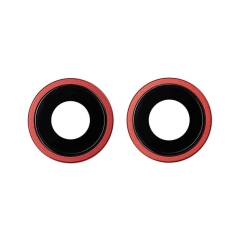 For iPhone 14/ 14 Plus Rear Camera Holder with Lens- Red Original