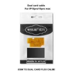 Wylie Built-in Dual Card Ribbon Cable Kits for iPhone 15 Pro / 15Pro Max US Version