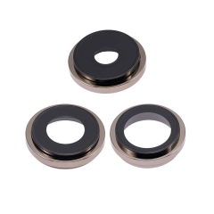 Rear Camera Lens w/ Rings For iPhone 14 Pro/ 14 Pro Max (Gold) (Premium)