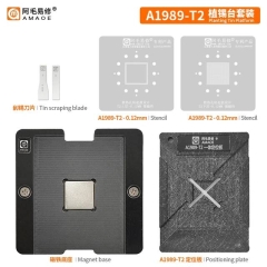 Amaoe BGA Stencil for Soldering and Reballing Macbook A1989 /A1990/A2159/ T2