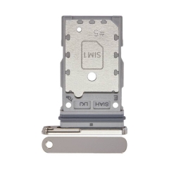 For Samsung Galaxy S23 Ultra SM-S918 Dual Sim Card Tray- Cream