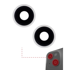 Back Camera Lens With Bracket & Bezel For iPhone 13/13 Mini (Real Sapphire/Premium)- Starlight
