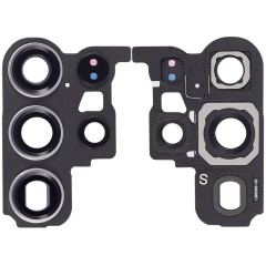 For Samsung Galaxy S23 Ultra SM-S918 Rear Camera Bracket With Lens- White