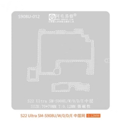 Amaoe S908U-012 0.12mm Middle Layer BGA Reballing Stencil for Samsung S22 Ultra SM-S908U/W/0/D/E
