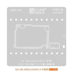 Amaoe G991-012 0.12mm Middle Layer BGA Reballing Stencil for Samsung S21 SM-G991U/0/W/D-S