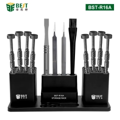 BST-R16A Screwdriver Storage Rack Black