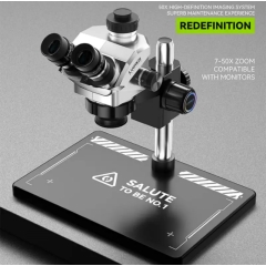 Luowei LW-TR01-B3TV 7-50x Geek Future series Trinocular HD Microscope With LED lights