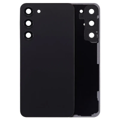 For Samsung Galaxy S23 Plus SM-S916 Back Cover With Adhesive & Camera Lens- Phantom Black (No Logo)