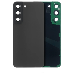 For Samsung Galaxy S22 SM-S901 Back Cover Glass With Camera Lens (No Logo)- Graphite